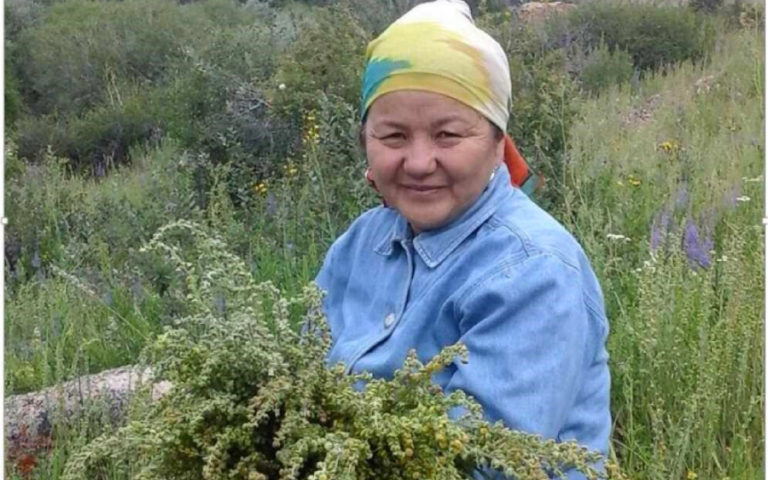 Zhanara Algozhoeva, a herbalist from Kyrgyzstan
